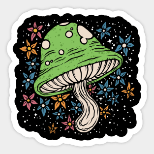 Green Mushroom Sticker